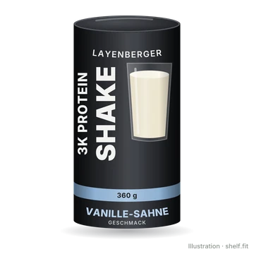 Illustration: Dose Layenberger 3K Protein Shake Vanille-Sahne, 360 g