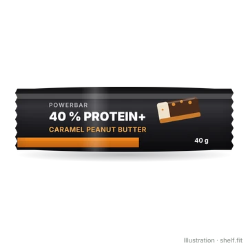 Illustration: 40 % Protein+ Crisp Caramel Peanutbutter