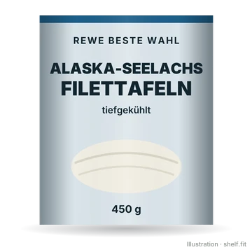 Illustration: Alaska-Seelachs Filettafeln