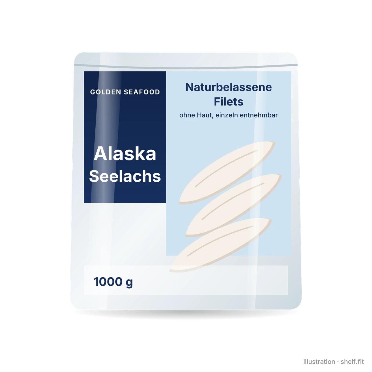 Illustration: Alaska-Seelachsfilets