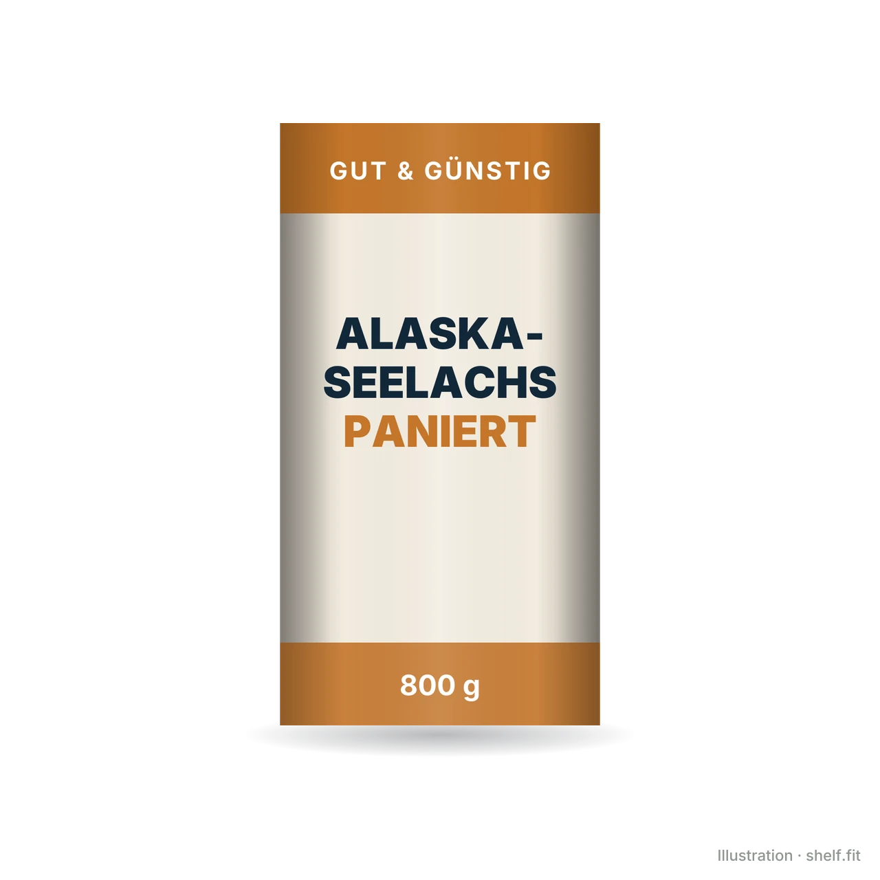 Illustration: Alaska-Seelachsfilets paniert