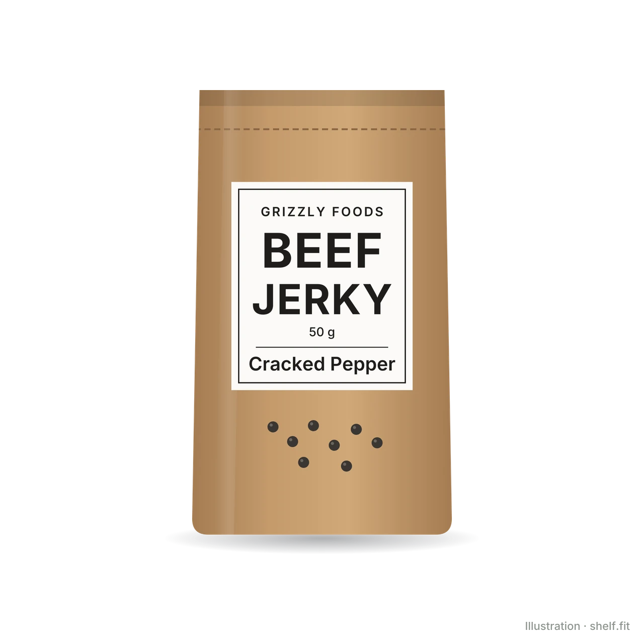 Illustration: Beef Jerky Cracked Pepper