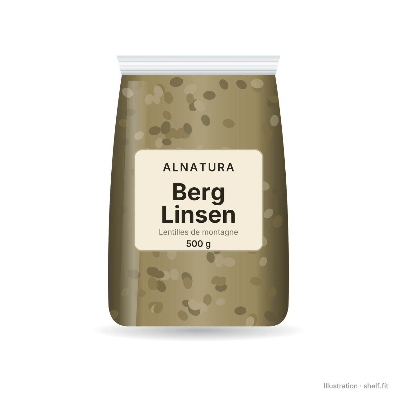 Illustration: Berglinsen getrocknet