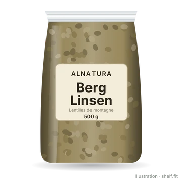 Illustration: Berglinsen getrocknet