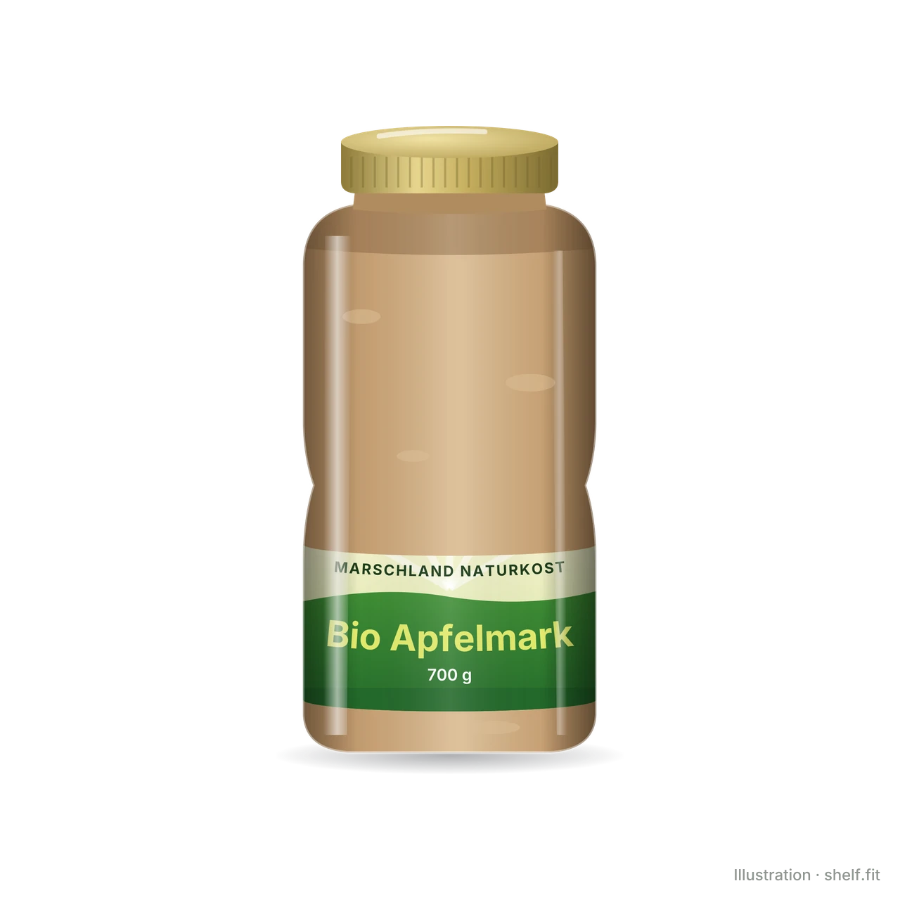 Illustration: Marschland Naturkost Bio Apfelmark, 700-g-Glas