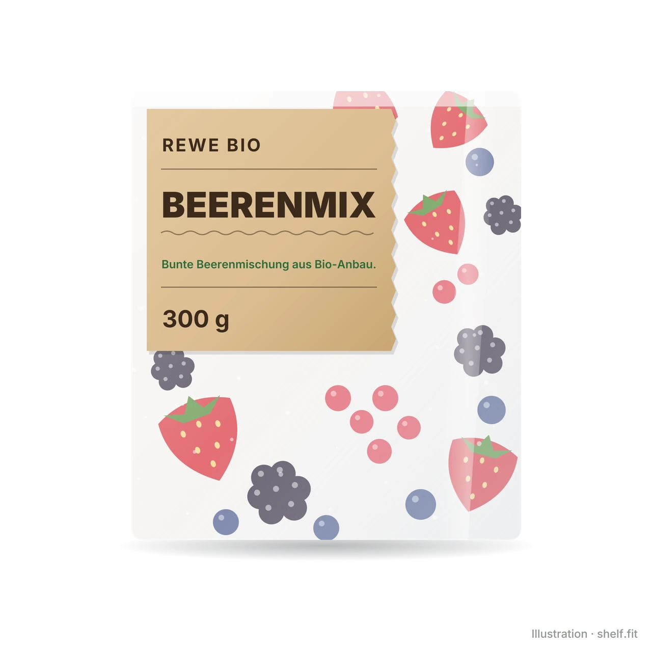 Illustration: REWE Bio Bio Beerenmix, tiefgefroren, 300-g-Beutel
