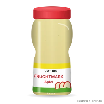 Illustration: Gut Bio Organic Apple Fruit Purée, 700 g jar