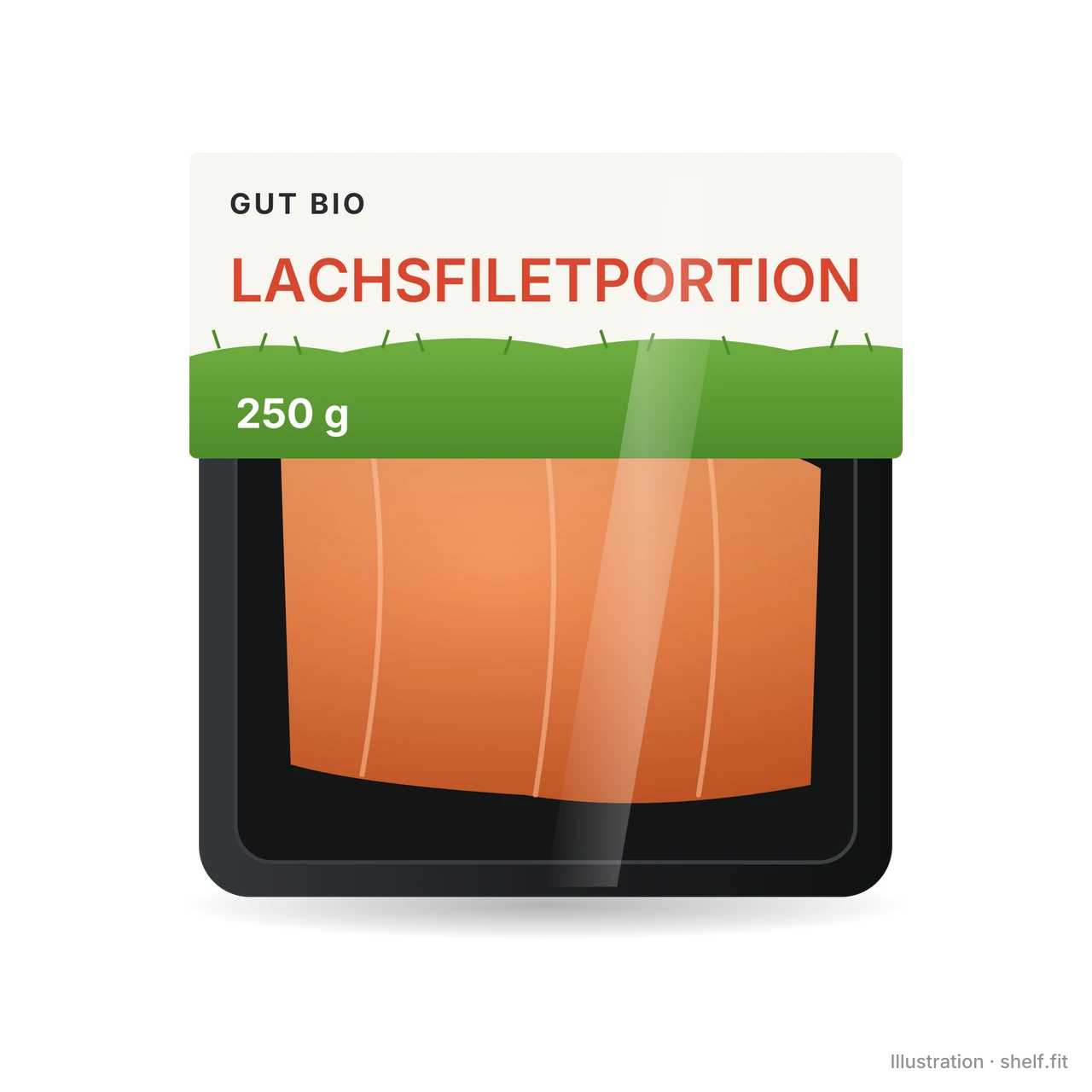 Illustration: Gut Bio Bio-Lachsfilet, 250-g-Packung