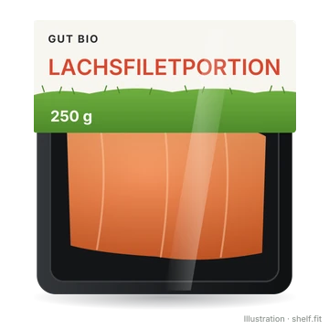 Illustration: Gut Bio Bio-Lachsfilet, 250-g-Packung