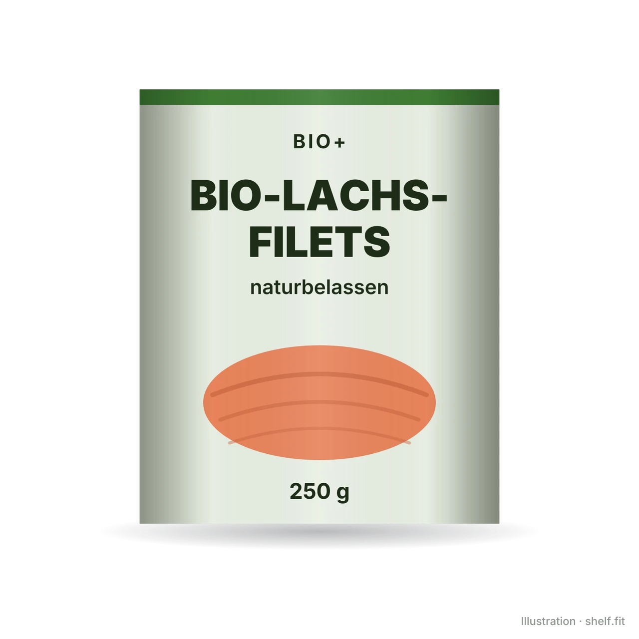 Illustration: Bio-Lachsfilets naturbelassen