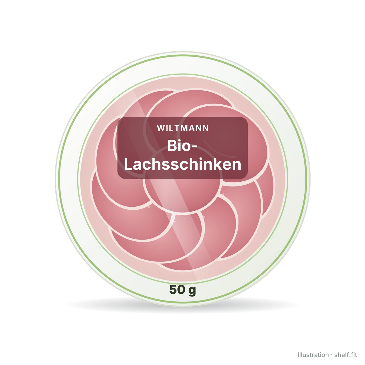 Illustration: Wiltmann organic cured pork loin pack, 50 g