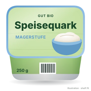 Illustration: Becher Gut Bio Bio-Magerquark, 250-g-Becher