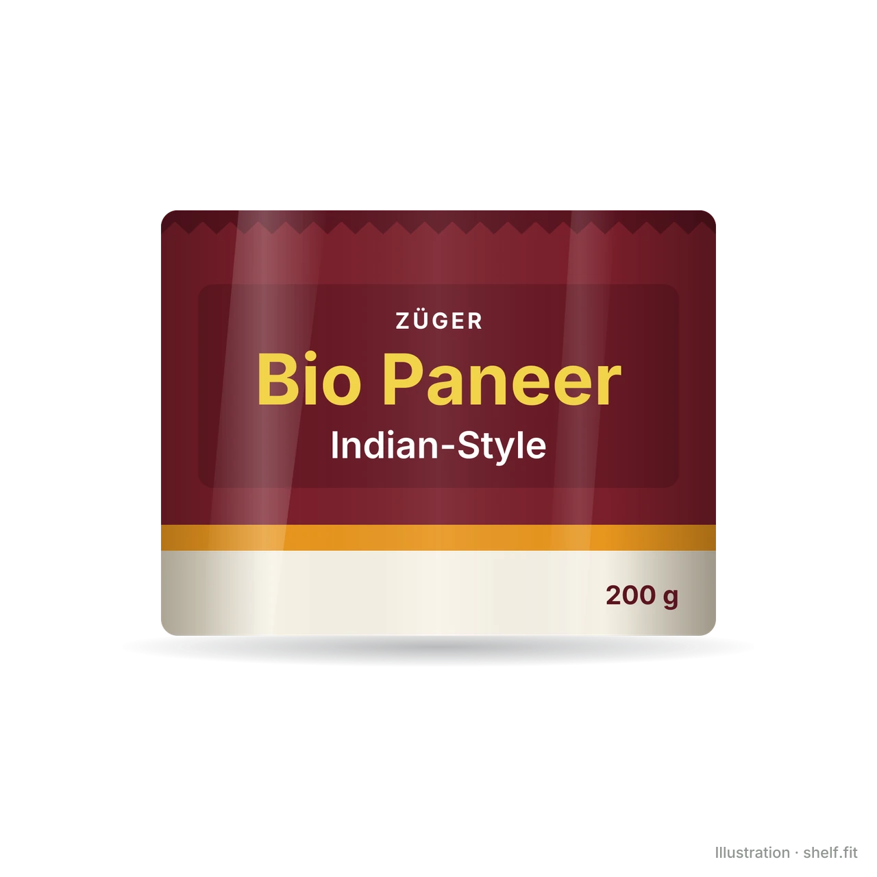 Illustration: Packung Züger Bio Paneer Indian Style, 200 g