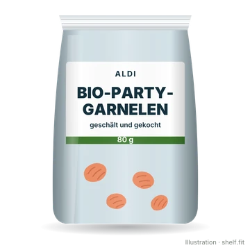 Illustration: Bio-Partygarnelen, geschält und gekocht