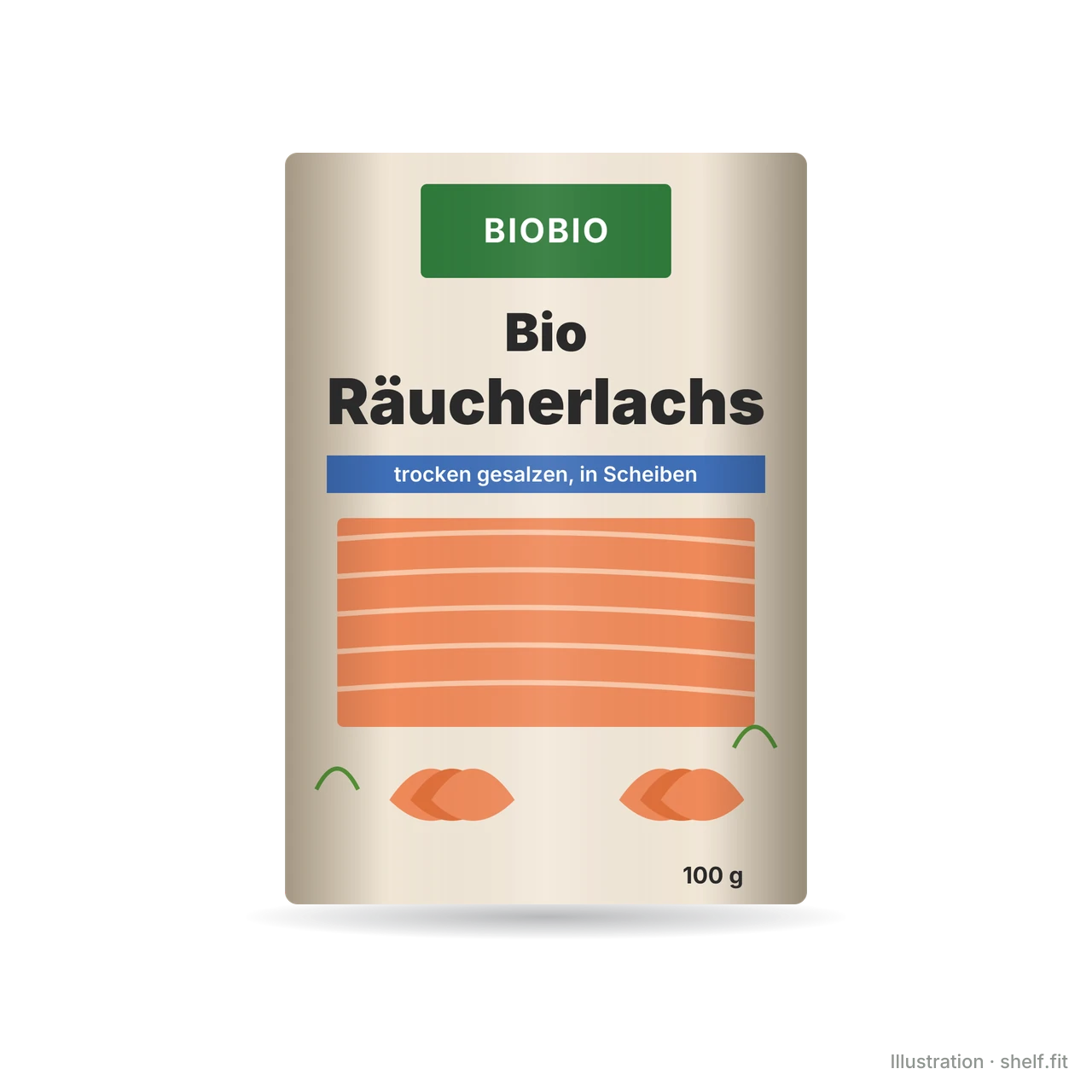 Illustration: Bio Räucherlachs