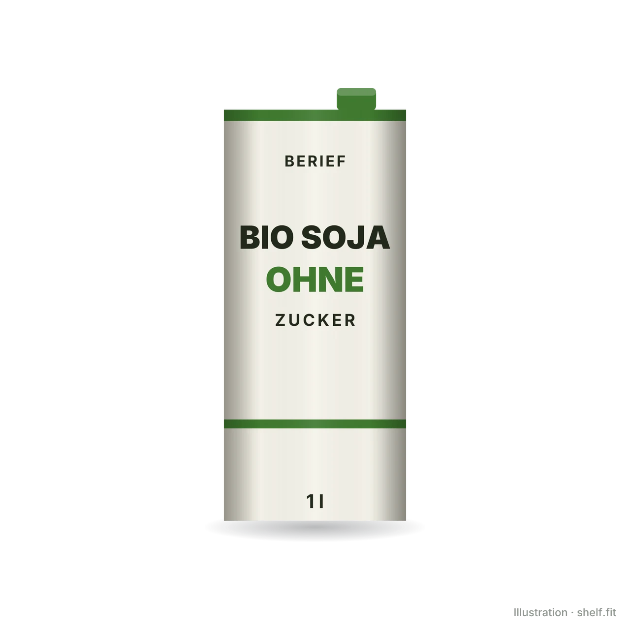 Illustration: Bio Soja ohne Zucker
