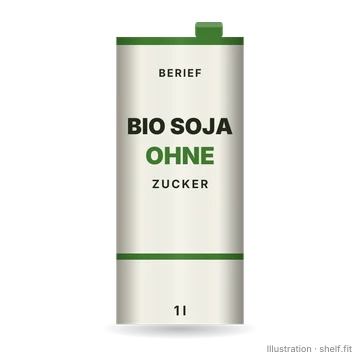 Illustration: Bio Soja ohne Zucker