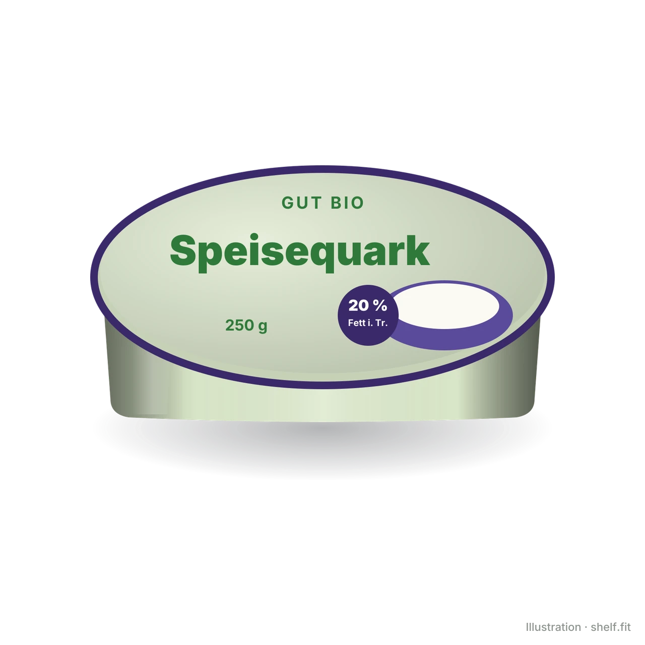 Illustration: Bio-Speisequark 20 % Fett i. Tr.