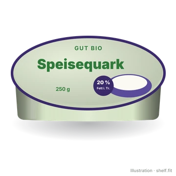 Illustration: Bio-Speisequark 20 % Fett i. Tr.