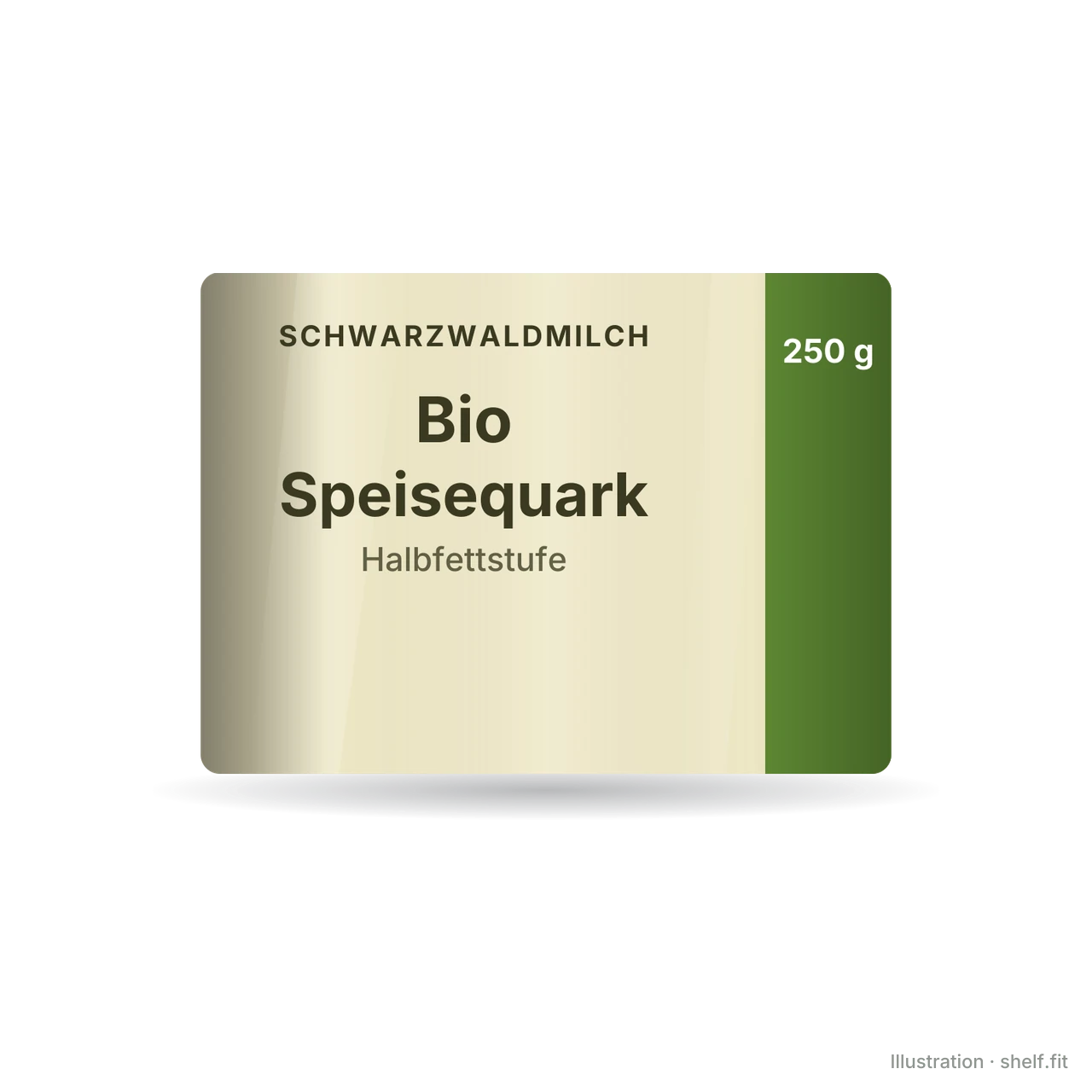 Illustration: Bio Speisequark Halbfettstufe