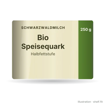 Illustration: Bio Speisequark Halbfettstufe