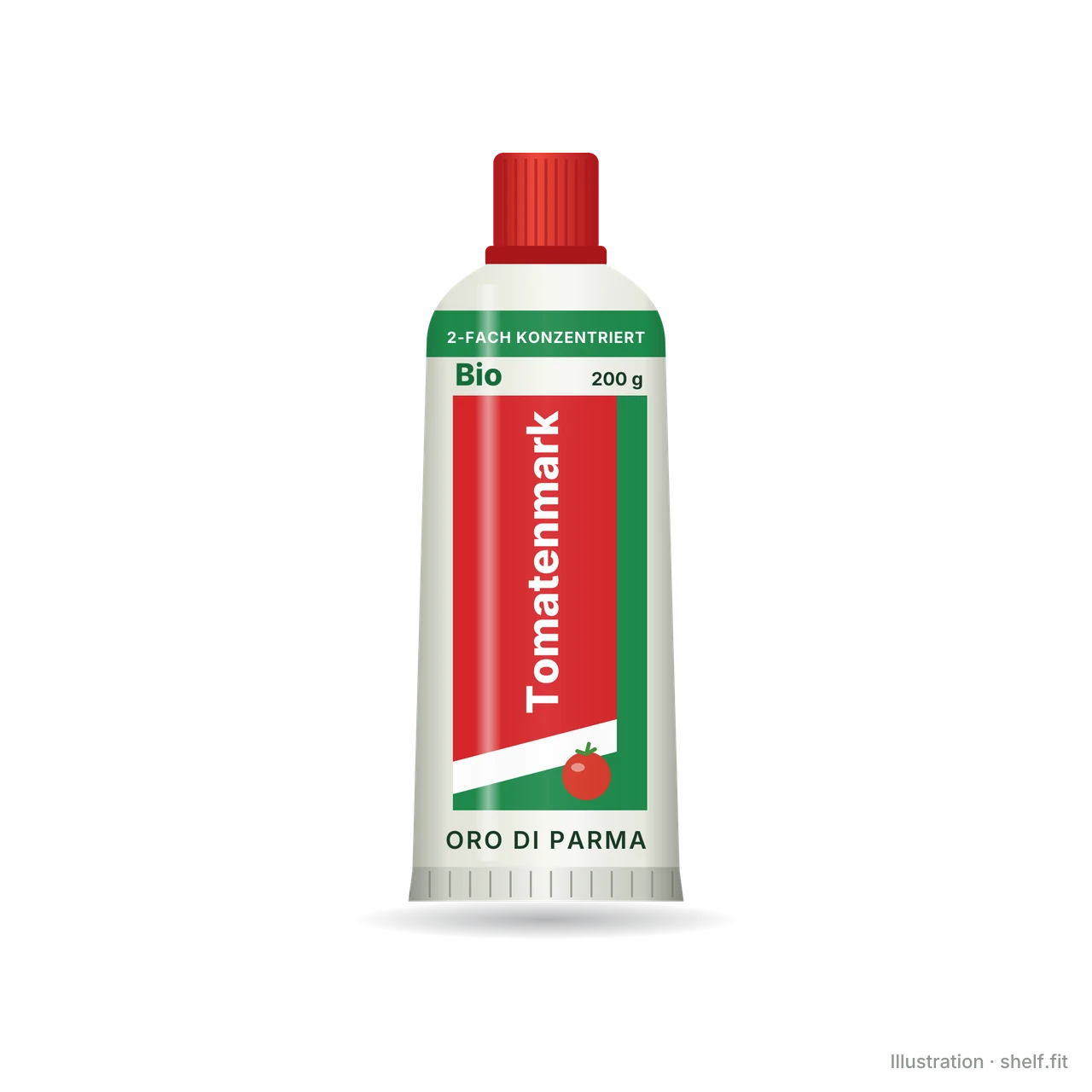 Illustration: Tube ORO di Parma Bio Tomatenmark 2-fach konzentriert, 200 g