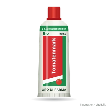 Illustration: Tube ORO di Parma Bio Tomatenmark 2-fach konzentriert, 200 g