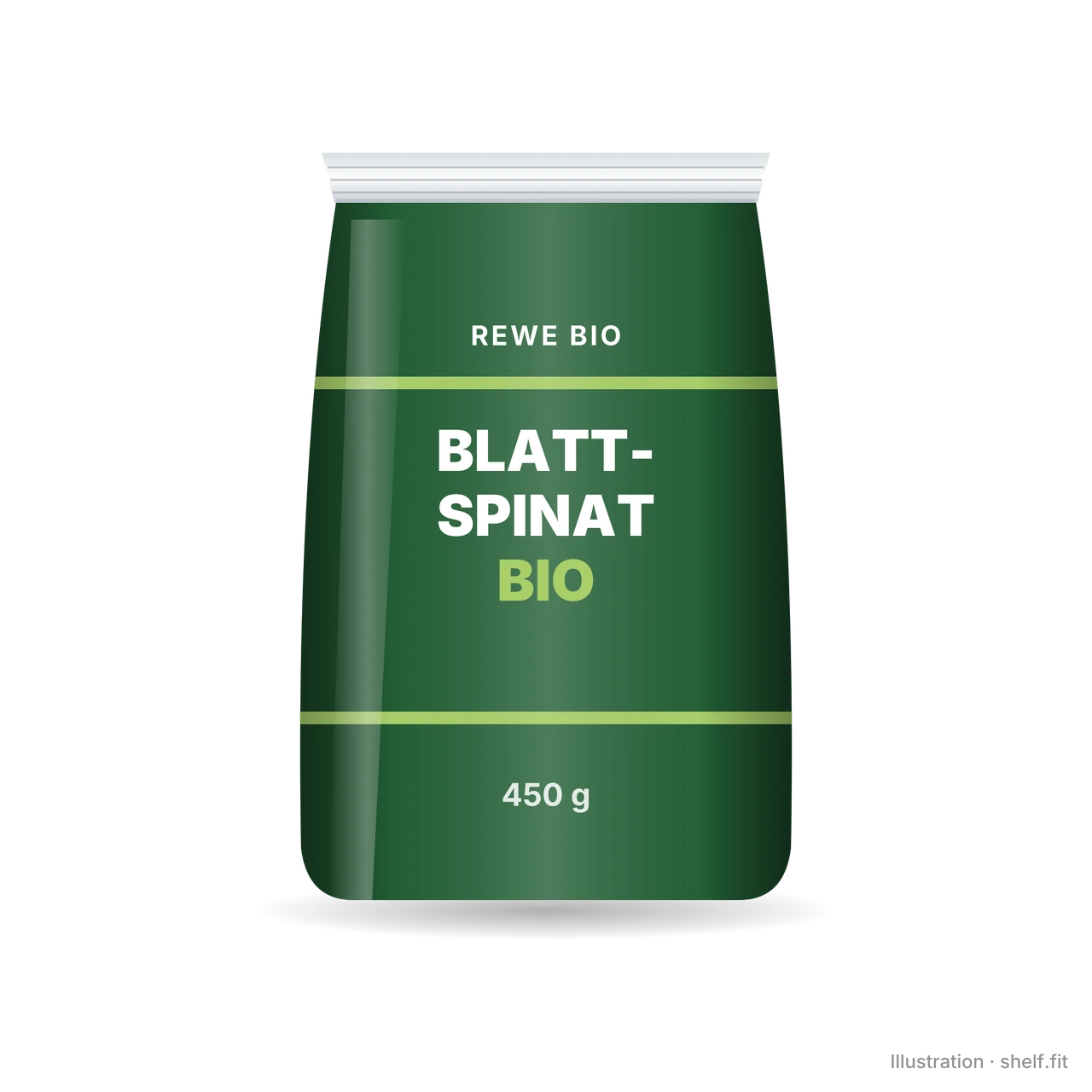 Illustration: Blattspinat Bio