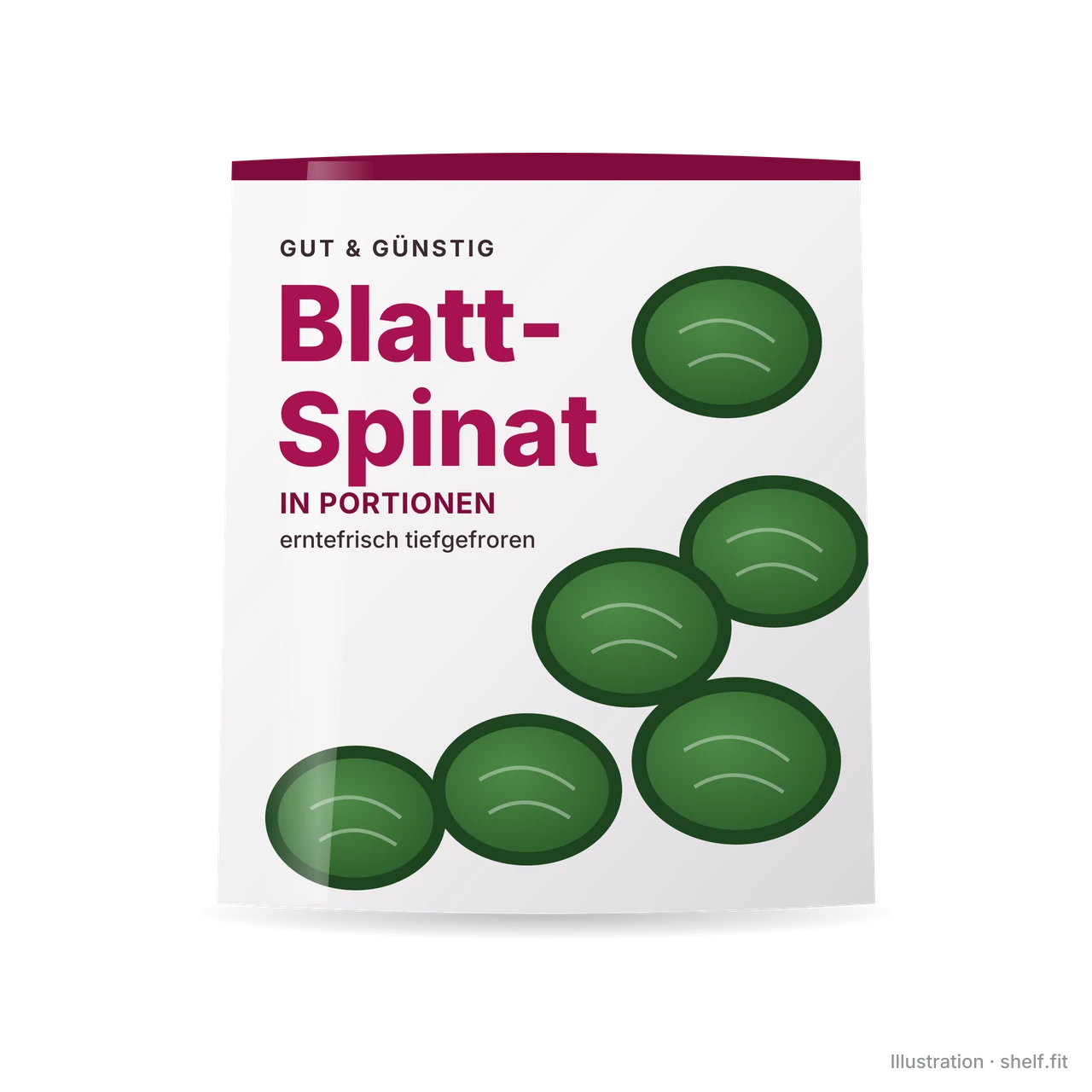 Illustration: Blattspinat