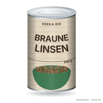 Illustration: Braune Linsen