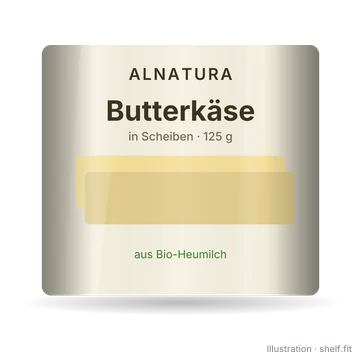 Illustration: Butterkäse in Scheiben