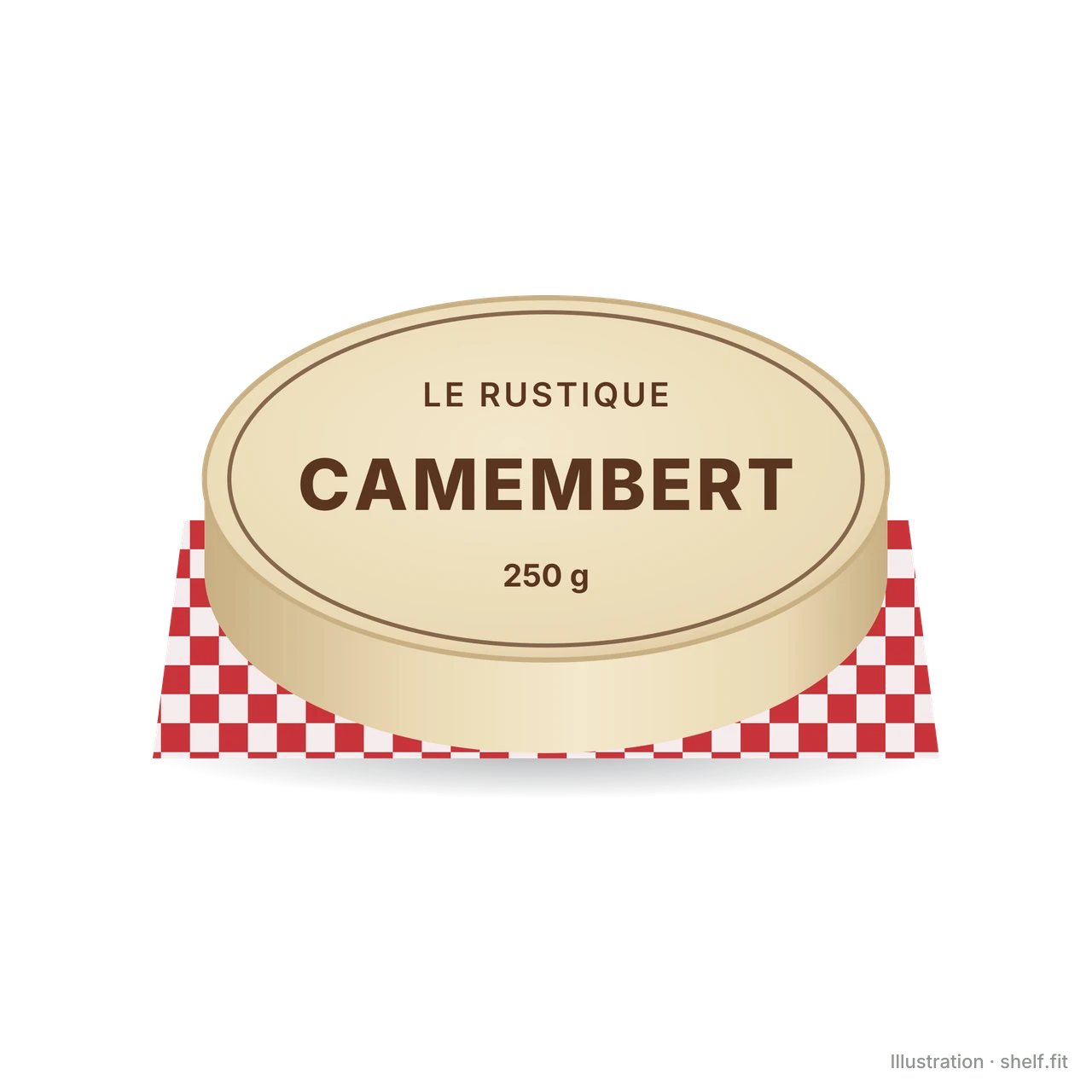Illustration: Holzschachtel Le Rustique Camembert, 250 g