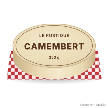 Illustration: Holzschachtel Le Rustique Camembert, 250 g