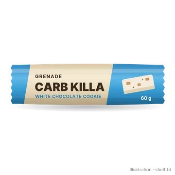 Illustration: Verpackung Grenade Carb Killa White Chocolate Cookie Riegel, 60 g