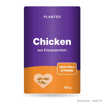 Illustration: planted.chicken Kräuter & Zitrone
