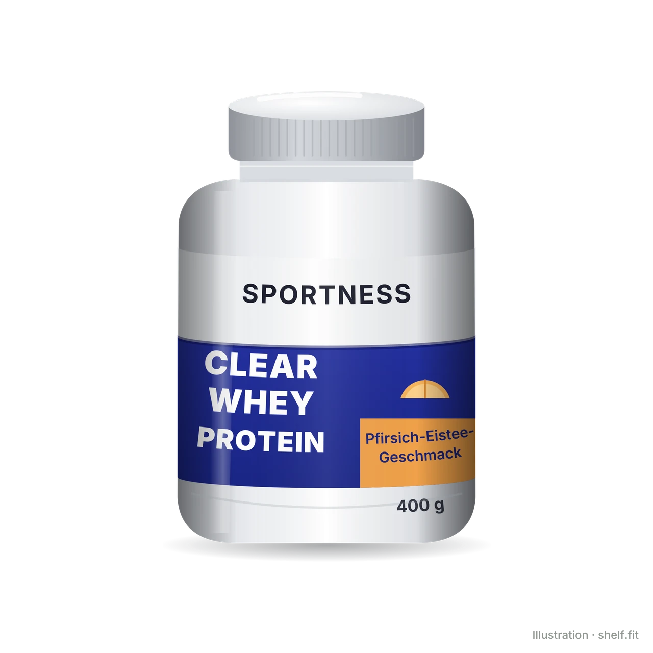 Illustration: Clear Whey Protein Pfirsich-Eistee-Geschmack