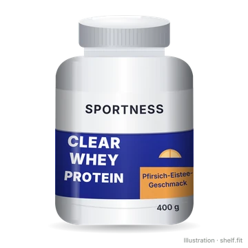 Illustration: Clear Whey Protein Pfirsich-Eistee-Geschmack