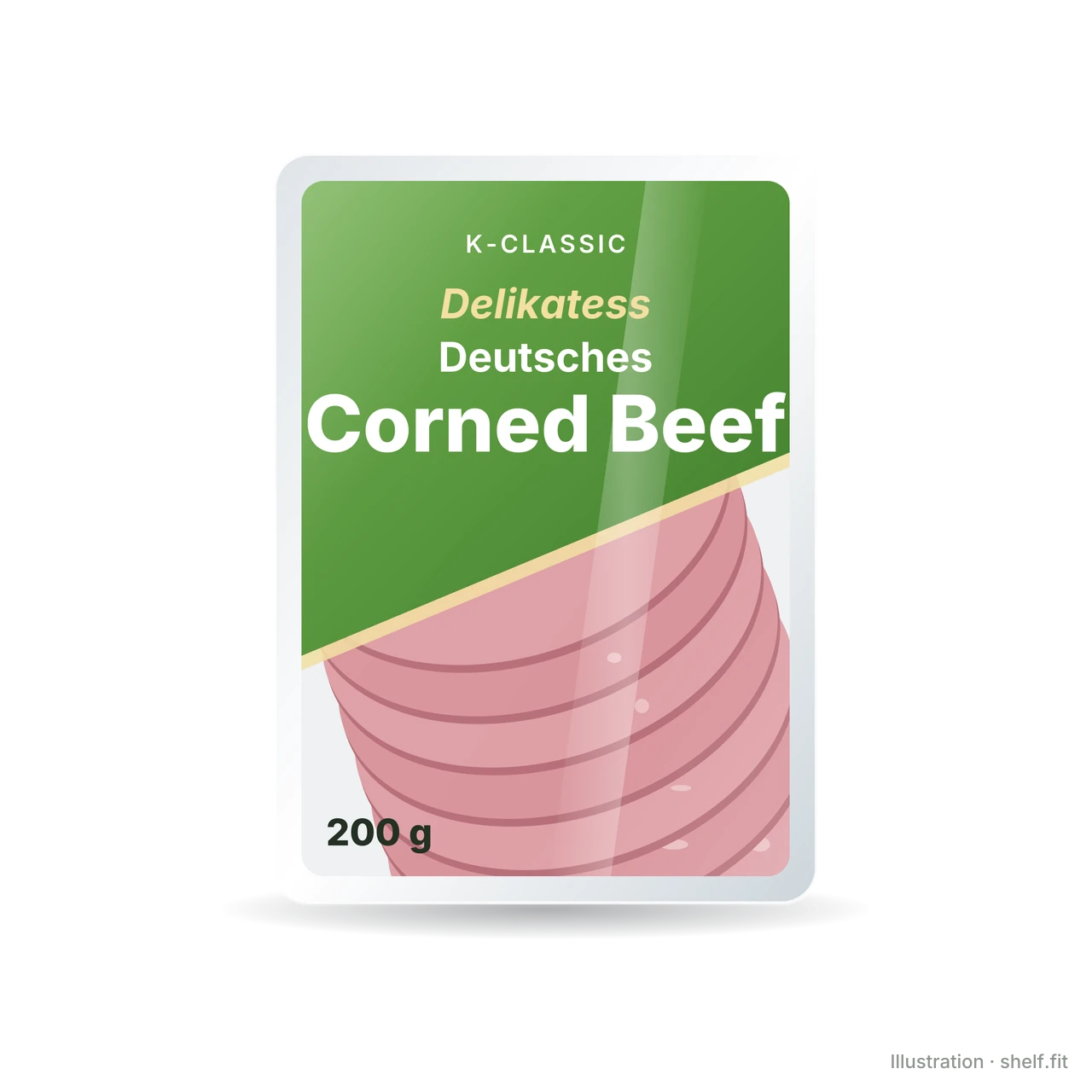 Illustration: K-Classic German corned beef pack, 200 g