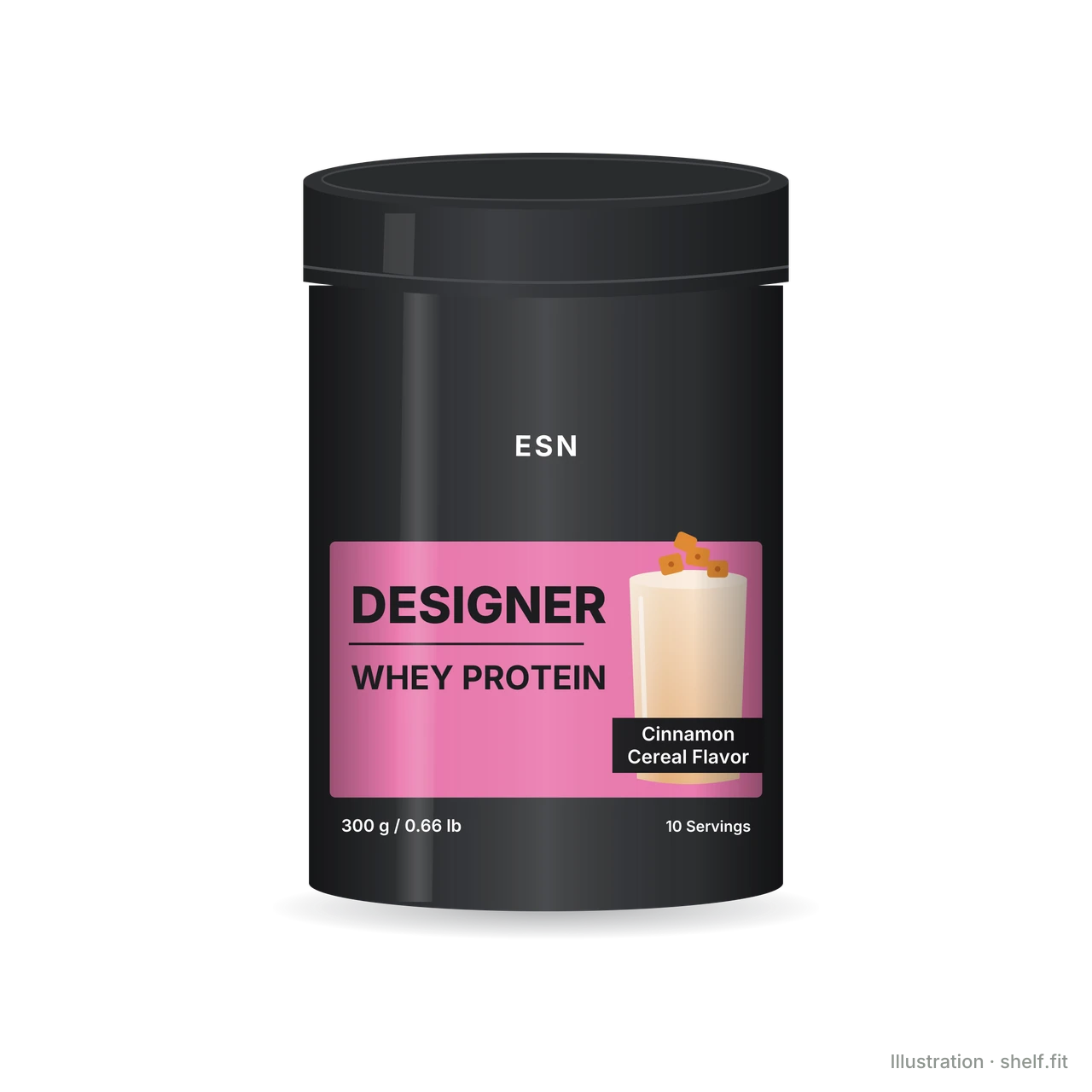 Illustration: Designer Whey Protein Cinnamon Cereal
