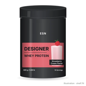 Illustration: Dose ESN Designer Whey Strawberry Cream