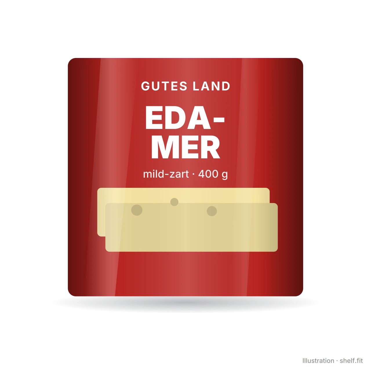 Illustration: Edamer mild-zart, in Scheiben