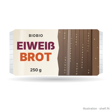 Illustration: Packung BioBio Eiweiß Brot