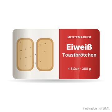 Illustration: Eiweiß Toastbrötchen