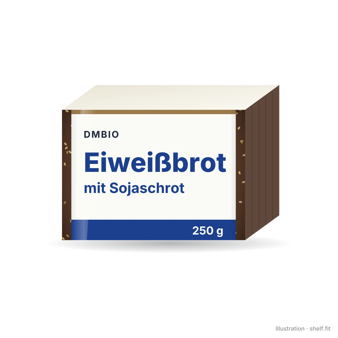 Illustration: Eiweißbrot mit Sojaschrot