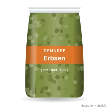 Illustration: Erbsen getrocknet