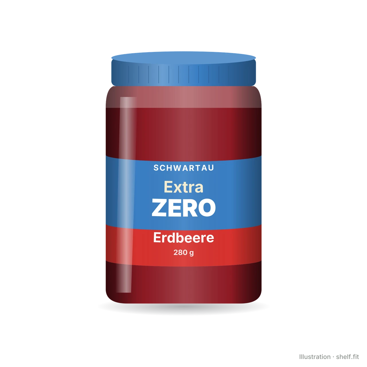 Illustration: Extra Zero Erdbeere