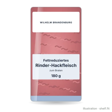 Illustration: Fettreduziertes Rinder-Hackfleisch zum Braten