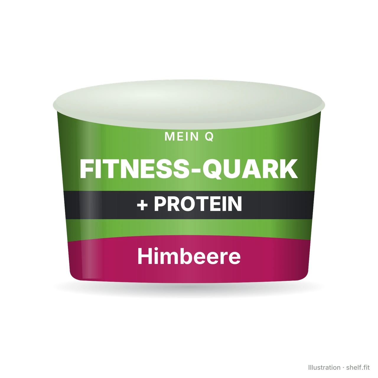 Illustration: Becher Mein Q Fitness-Quark + Protein Himbeere, 180 g