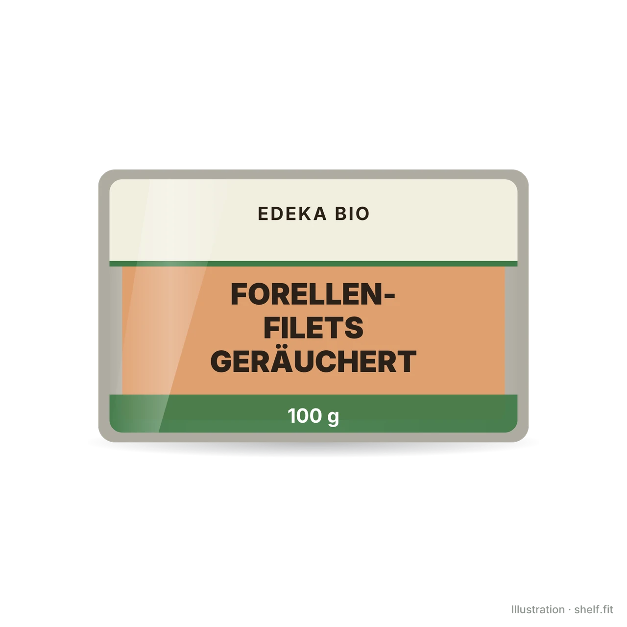 Illustration: Forellenfilets geräuchert