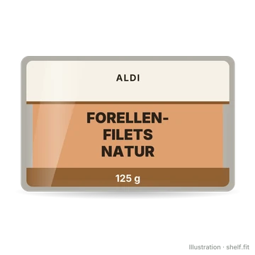 Illustration: Forellenfilets Natur